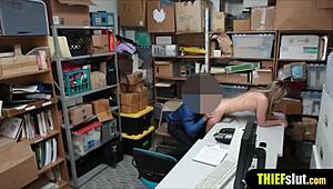 I'm the blonde teen, got caught and fucked rough by the mall cop... oops, bent over!