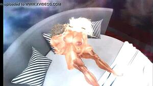 i give an erotic show as a muscular bodybuilder