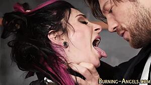 Emo Secretary Gets BDSM Railed Hard