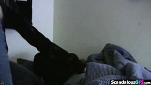 Julia shows her perfect body while fingering herself on camera