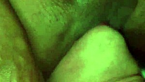 Muscled Black Mistress Whips Bound Male Slave