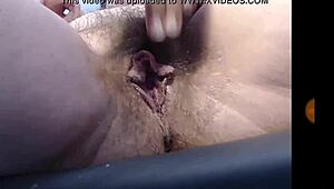 Horny woman masturbating intensely with fingers