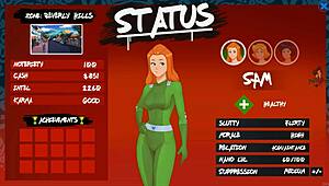 totally spies paprika trainer part 26: hot redhead spy gives thighjob to moaning blonde.