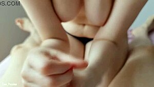 intense handjob with nice tits view