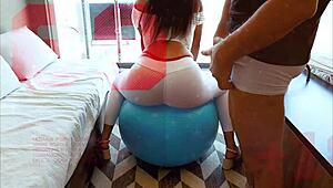 Friend Arrives, Cock Chokes Me!