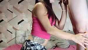 I smoked while sucking his big dick, fucked my tight pussy hard