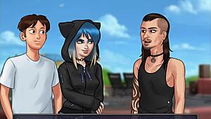 Summertime Saga Part 30: Pregnant Riding in Public?