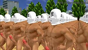 Gangbang training session with the crew is getting wild, join us! 😈