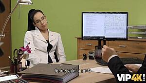 vip4k elis with glasses, wanna trade your pussy for a hard drilling?