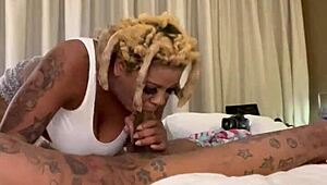 Princess practices on huge dick