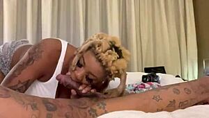 Princess practices on huge dick