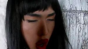 I’m just lovin’ watchin’ this Russian shemale tug and pleasure her asshole, ya know?