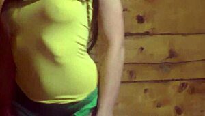 This slut gives sensual sucking and doggy fucking in a steamy sauna for creampie.