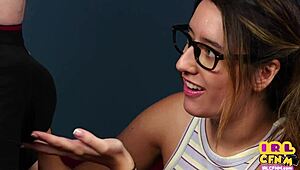 British GF in High Heels Sucks BF's Cock in Clothed Amateur Scene