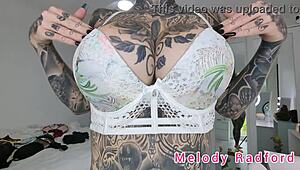 Melody radford tries on micro bikini and lingerie 😍