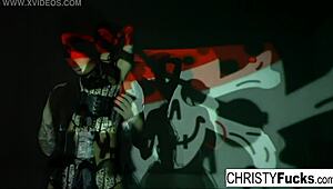 Christy Mack fingers her wet pussy solo