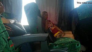 Hey, watch me, Dana Barzagli, using my dildo for hot masturbation on this bus ride!