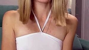 Horny Blonde Deepthroats Big Cock for Messy Cum POV