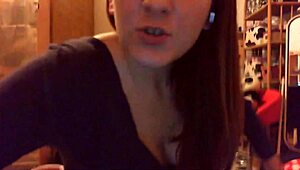 Weird Shemale Doll Flaunts Big Penis and Vagina Covered in Shiny Massage Oil