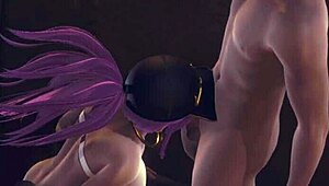 Wow, Akali's wild blowjob on the street!