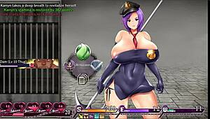 The Dominatrix Warden's Huge Breasts Get Massaged in Prison