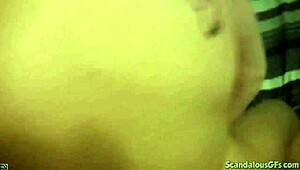 Hot babe contrasts soft blowjob with hardcore fucking filmed by boyfriend