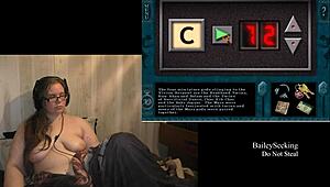 Scarlet plays with her hands while naked in this game part 2