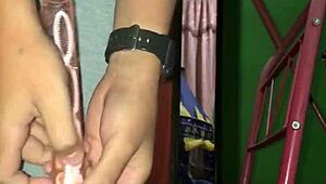 intense anal dildo fucking to creampie