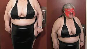 Feeling So Wild with My Bound Bra Slave Granny on 11-Dec-2017. Her Big Tits Drive Me Crazy Every Time!