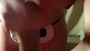 Ariel sucks and takes cum in mouth!