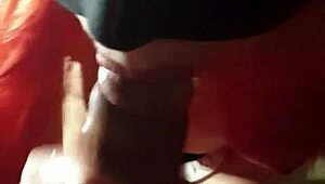 Ariel sucks and takes cum in mouth!