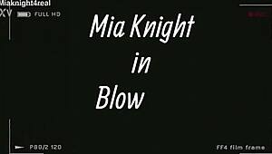 Mia Knight Gives Head While Titty Twisting Her Big Tits