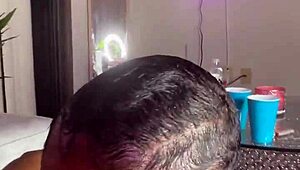 i admire benjibandsxxx's big black cock in nee n�e banks' beautiful ebony blowjob