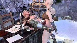 Oye, ¿has visto una monta salvaje de futanari en cartoon?