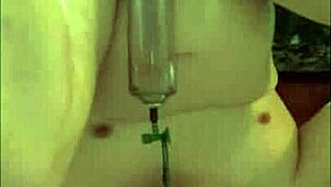 Bisexual Gay Male Mark Wright Swallows and Spits Piss Upside Down.