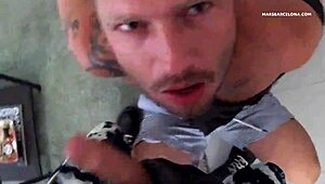 Bareback fucking with hot skinhead gay domination