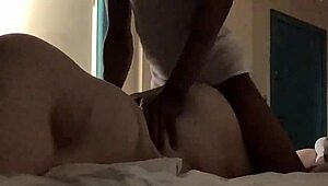 Stepmother craves stepson deep inside her chubby body for wild creampie