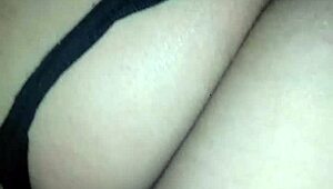 Melody radford tries on red black white micro bikini