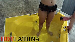 Colombian Lauren Latina Rides Stranger Without Condom