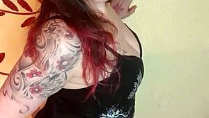 Redhead BBW Slut Uses Dildo Toys for JOI Cum in Hands