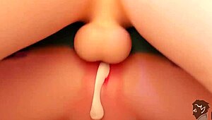 Neeko in wild orgy with 3 boys, riding cowgirl, taking anal, and getting cumshots everywhere.