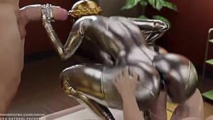 hey, check this ballerina slut from atomic heart in 3d cartoon