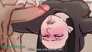 soft gf gets face fucked deepthroat in anime hentai, wanna see?