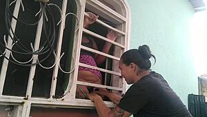 Hot Morenas Lick Ass by Roadside