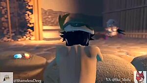 i can't believe i got caught fucking in geshin impact. my crossdressing anime fantasy just got real!