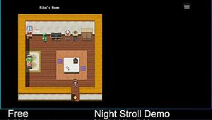 Emotional night stroll in anime hentai