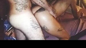 couple engages in muff diving sucking and anal