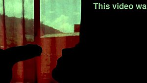Watch the couple in shadows giving blowjob