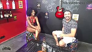 Hot Black Teen Bent Over in Doggystyle!