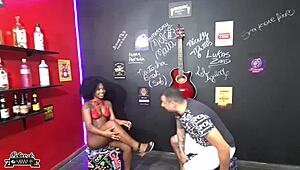 Hot Black Teen Bent Over in Doggystyle!